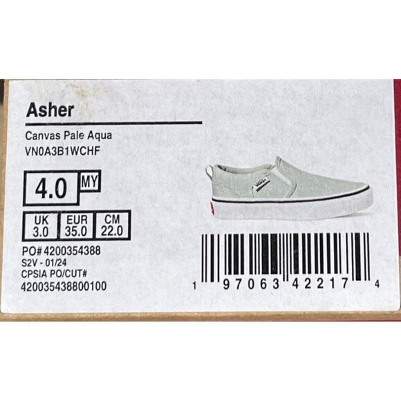 Vans Womens Size 5.5 US Classic Slip-On Sneakers In Light Green - Picture 8 of 8